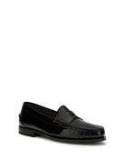 Santoni College A Novembre Patent leather Loafers - Black
