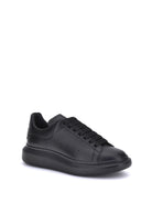 Alexander McQueen Leather Sneakers - Black/Black