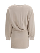 Marant Étoile Zae fleece Dress - Beige