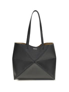 Loewe Medium Puzzle Fold Tote Bag - Black