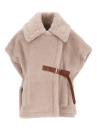 Max Mara Teddy Alpaca And Wool Cape - Beige