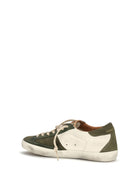 Golden Goose Super Star Sneakers - Olive Green/Cream/Ocher