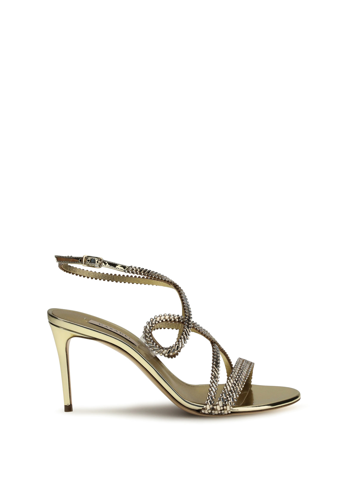Casadei Julia Josephine Sandals - Gold+Platino