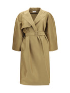 The Row Amapola Coat - Sandy Buff