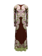 La Double J Fitted A line Dress - Kells Swirl Placée
