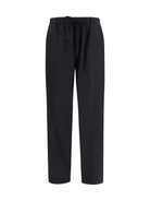 MM6 Maison Margiela Drawstring straight-leg Pants - Black