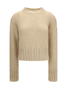 Moncler Alpaca-blend turtleneck Sweater - Light Beige