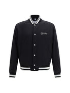 Off-White Script Cotgab Souvenir Varsity Jacket - Black - White