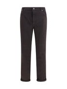 Brunello Cucinelli Jeans with turn-up hem - Dark Brown