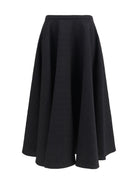 Lardini Virgin wool ruffled Midi Skirt - 999