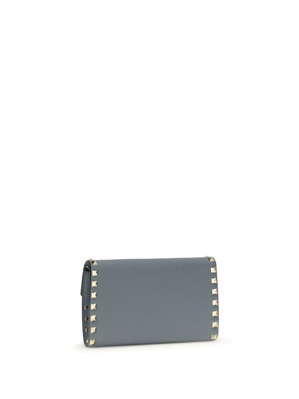 Valentino Rockstud chain Wallet - Stone Grey