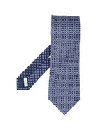 Ferragamo "Gancini Square" Tie - Blue