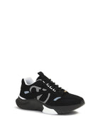 Valentino Garavani Demivee mesh and suede Sneakers - Black/Black/Grey C/White/Ne-Bia-Ne