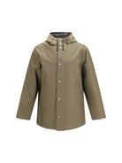 Fendi Mackintosh fabric hooded Jacket - Green Milit.+Tabacco