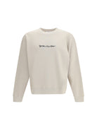 Off-White Script Arrow crewneck Sweatshirt - Pumice Stone