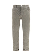 PT Torino Corduroy design Pants - Tortora Pigmento
