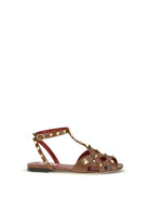 Valentino Garavani Studdy Sandals - Tobacco