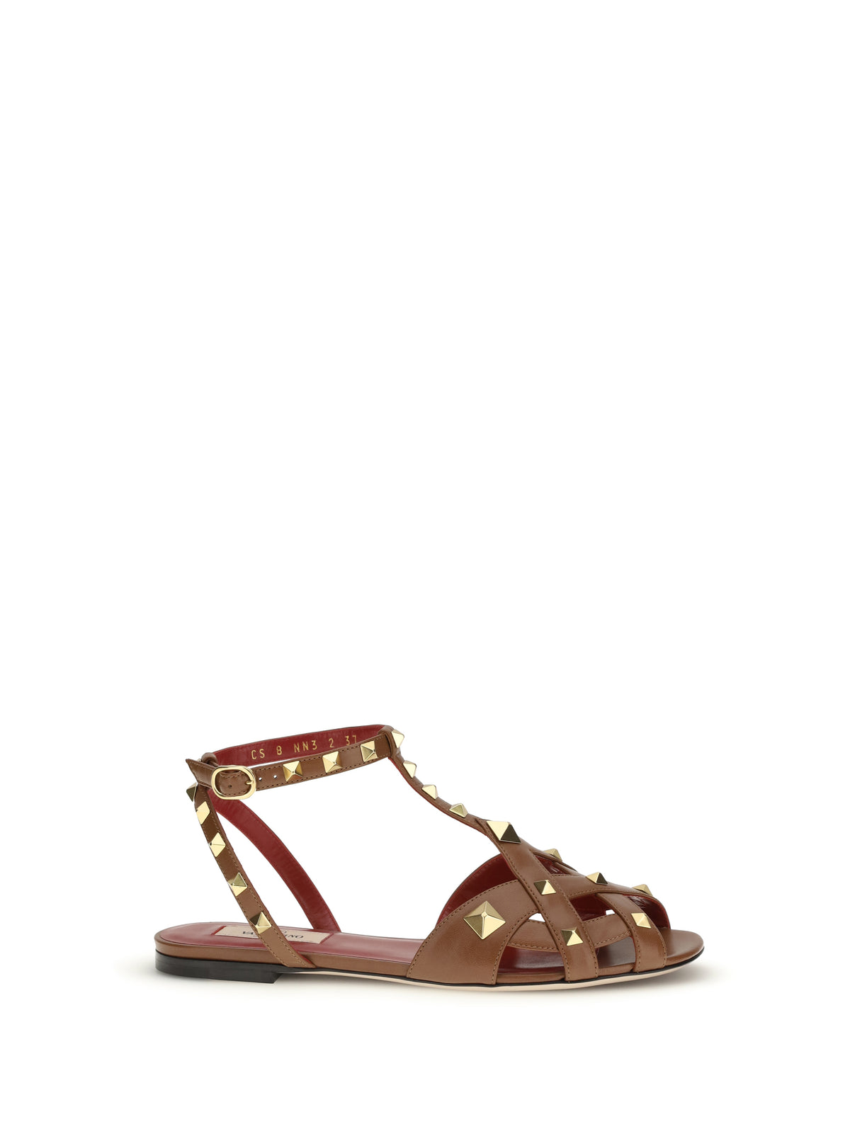 Valentino Garavani Studdy Sandals - Tobacco
