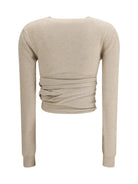 Alaïa Wrap Top - Sable