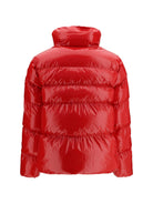 Pinko Glossy quilted Puffer Jacket - Red Burgundy Wine