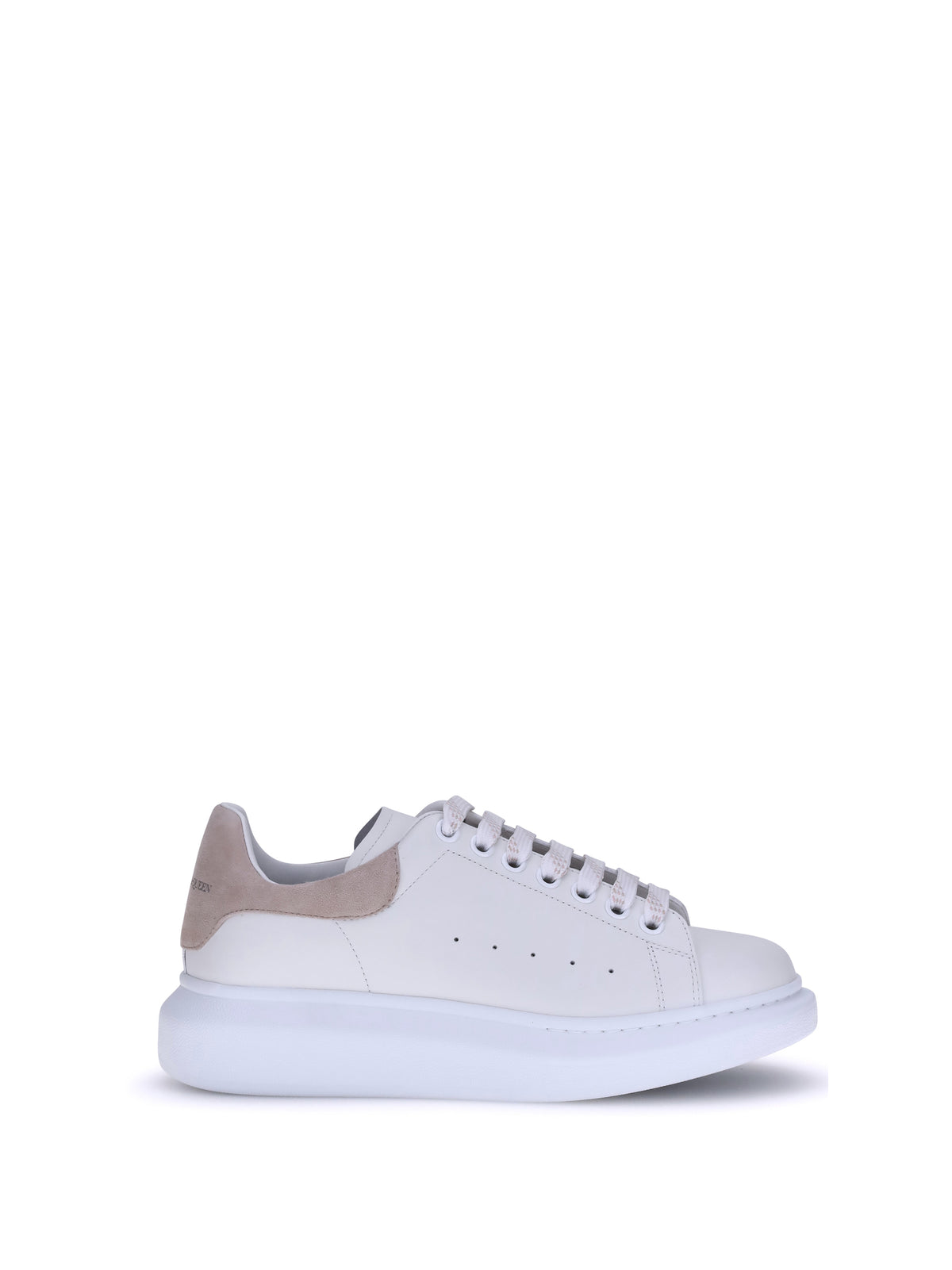 Alexander McQueen Leather Sneakers - Off White