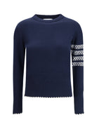Thom Browne Holiday Hector Sweater - Navy