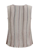 Missoni Sleeveless ribbed sequin Top - Pink Tones