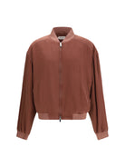 Versace Overdyed silk Jacket - Light Aubergine