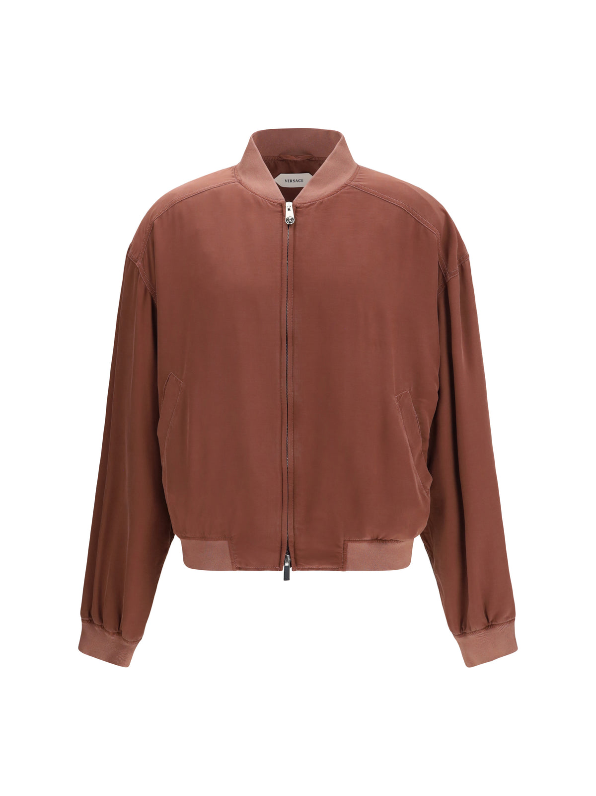 Versace Overdyed silk Jacket - Light Aubergine