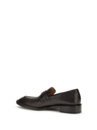 Versace Leather Loafers with Medusa accessory - Ebony-Gold