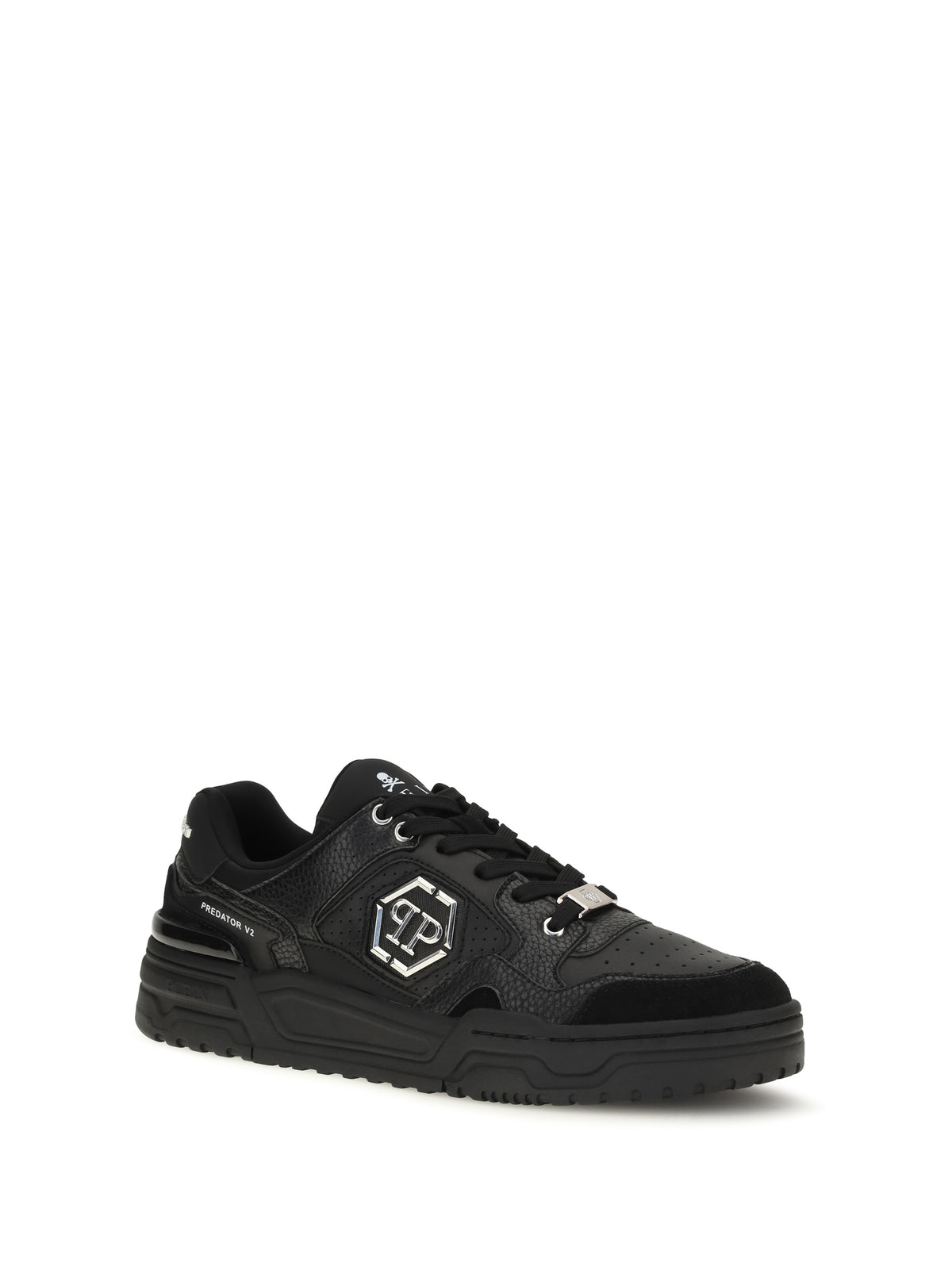 Philipp Plein Predator V2 Low Top Sneakers - Black/Black