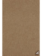 Prada Silk and cashmere Scarf with fringes - Camel