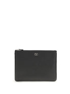 Valentino Garavani Leather Pouch - Black