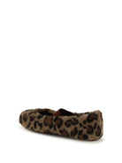 Moon Boot Leopard teddy Ballerinas - Cognac/Cocoa