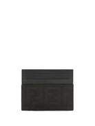 Fendi FF jacquard and leather Card Holder - Black