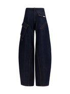 Self-Portrait Cargo Jeans - Blue