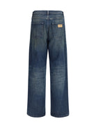 MM6 Maison Margiela Five-pocket Pants with panel design - Dark Blue