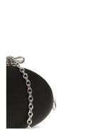 Self-Portrait Oval satin Clutch - Black