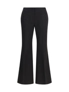 Toteme Kick Flare Raw-Edge Pants - Black