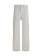 Lemaire Cotton five-pocket Pants - Milk