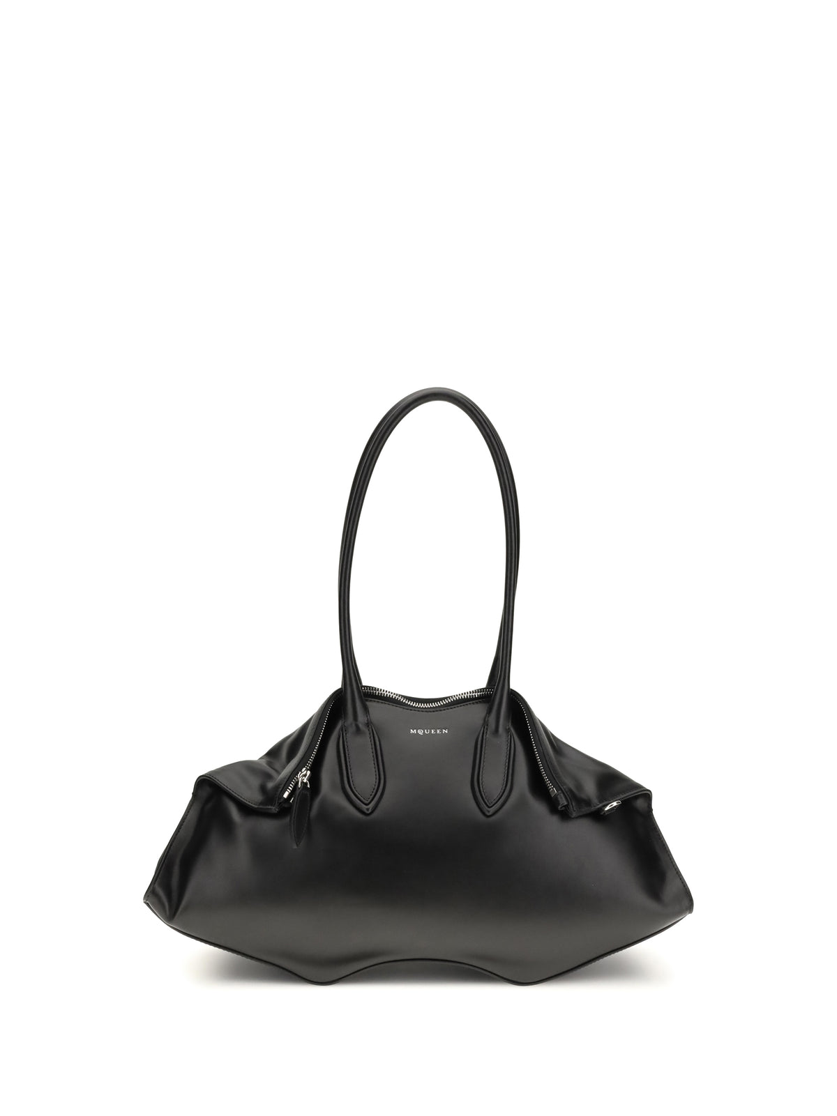 Alexander McQueen Manta Shoulder Bag - Black/Silver