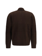 GCDS Buttoned logo Cardigan - Turkish Coffee/Brown