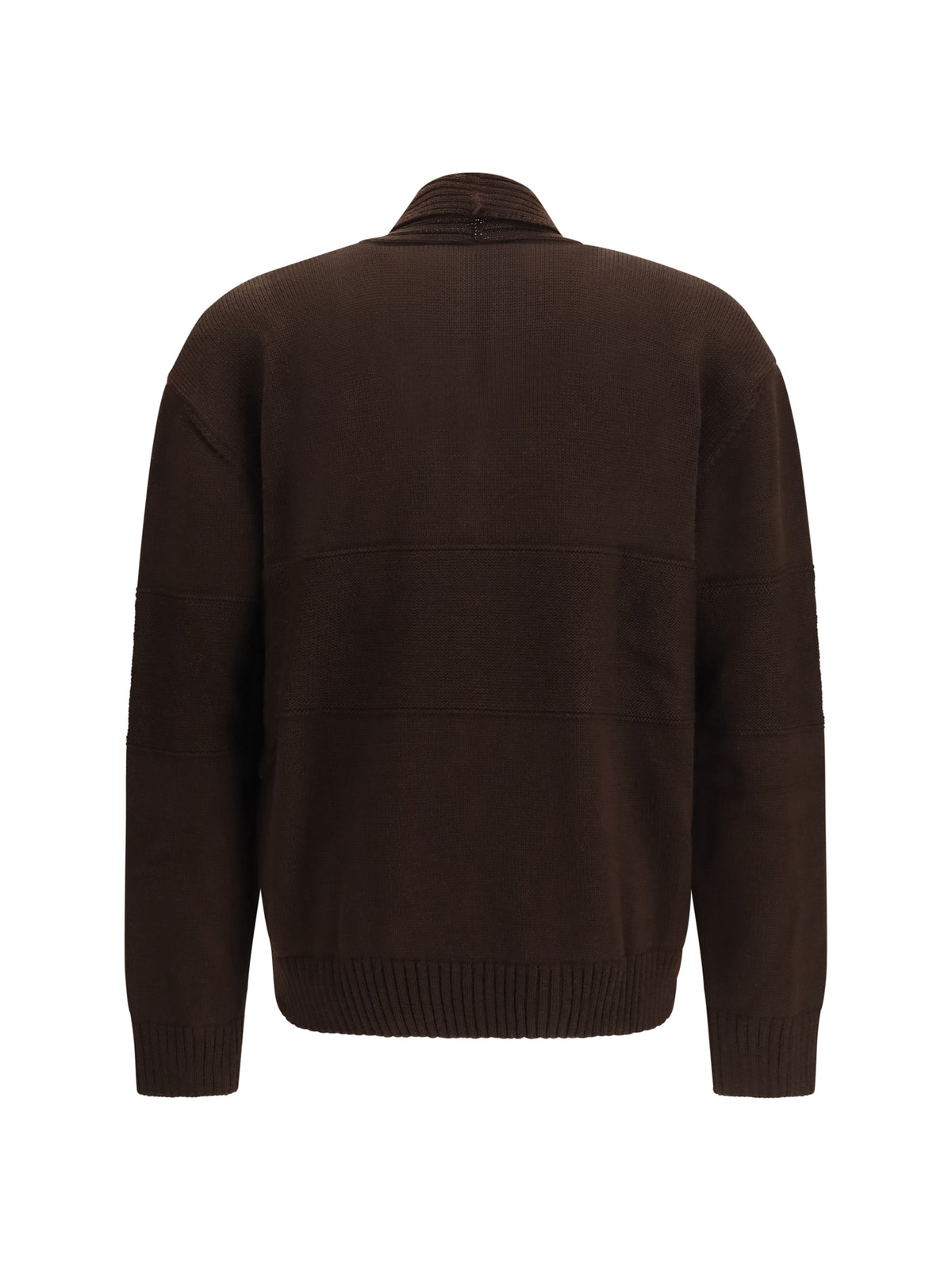GCDS Buttoned logo Cardigan - Turkish Coffee/Brown