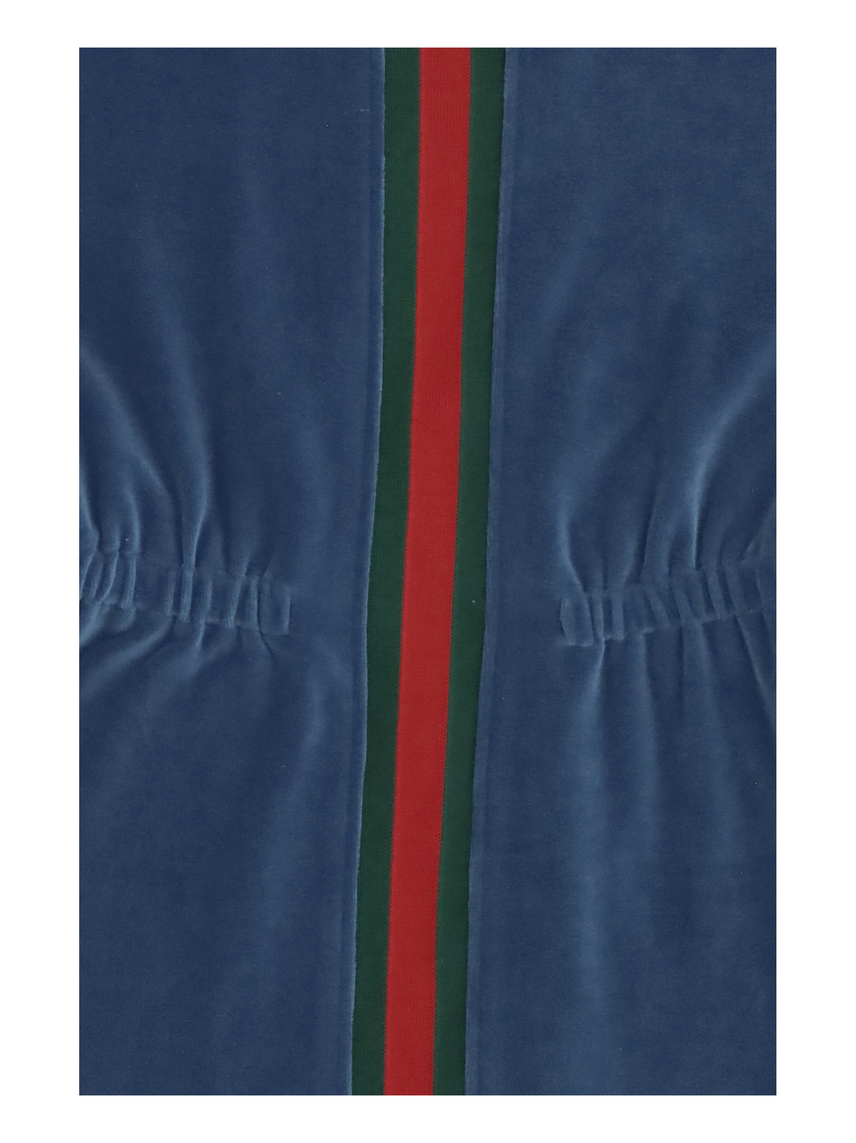 Gucci Chenille Web Stripe Dress for Girl - Blue Denim/Mix