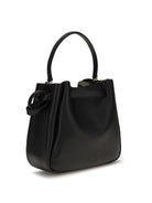 Tory Burch Romy Hammered leather Bucket Bag - Black