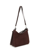 Phoebe Philo Gig Shoulder Small - Oxblood Silver
