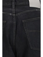 Balenciaga High-rise straight-leg Jeans - Lt Vint Blck W Eff