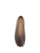 Ganni Jenny Ballerinas - Chicory Coffee