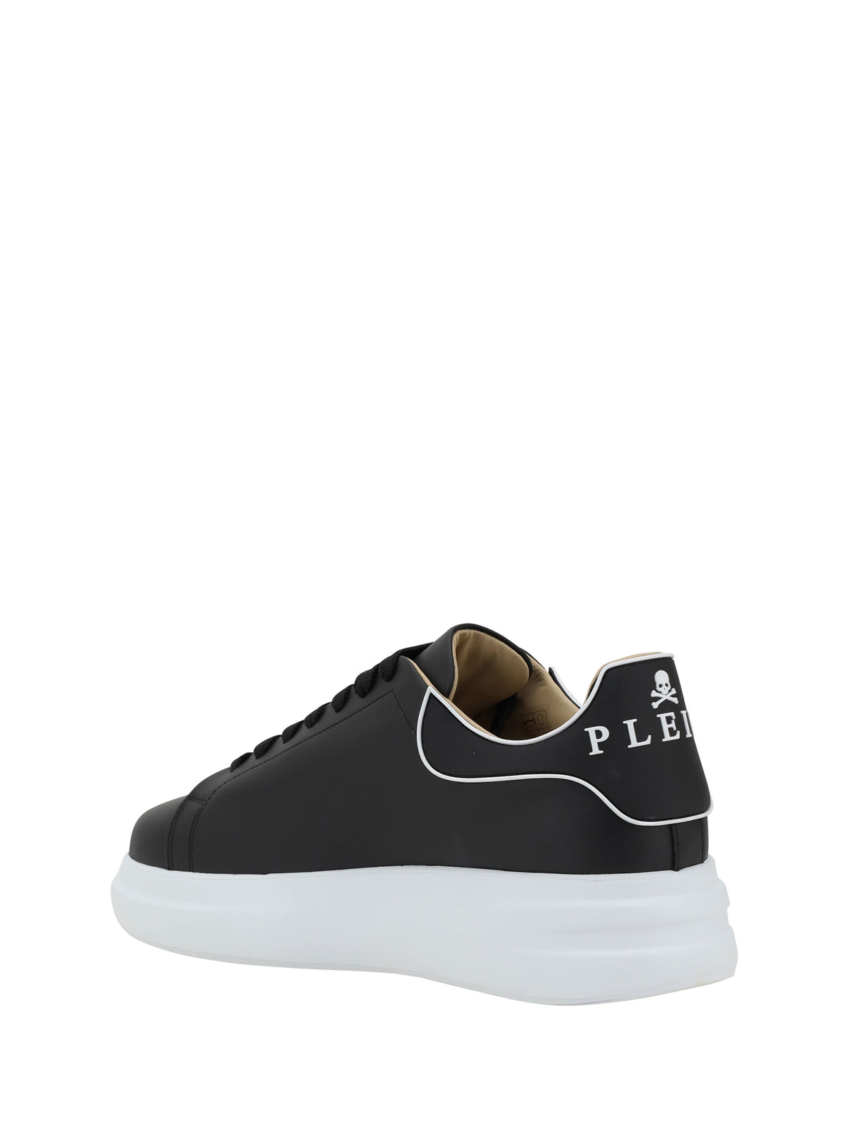 Philipp Plein Leather Sneakers - Black