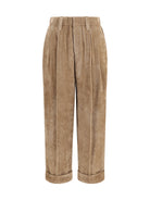 Brunello Cucinelli Corduroy tailored Pants - Cappuccino